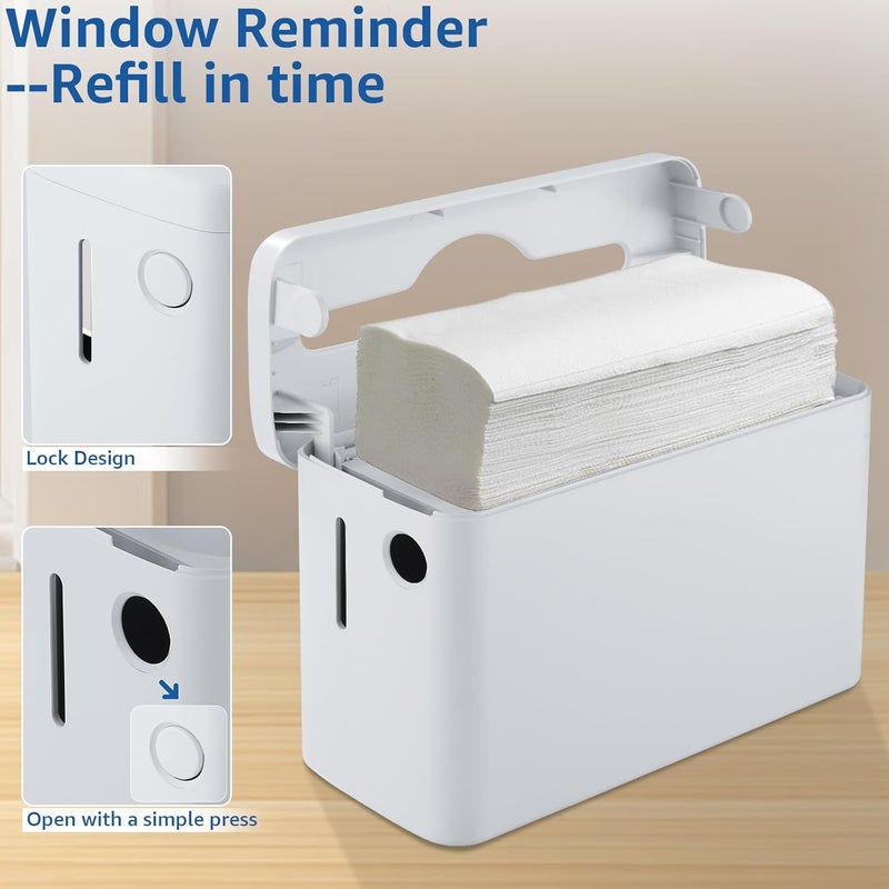 pollock Paper Towel Dispenser Countertop, Multifold Trifold Paper Towel Holder, Hand Towel Dispenser, Commercial Paper Towel Dispenser,Paper Towel Holder for Home Kitchen Restaurant - Image 4